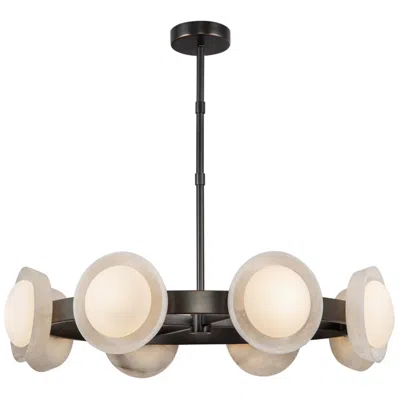 Kuzco Alora Alonso Led 37-in Urban Bronze/alabaster Led Chandeliers