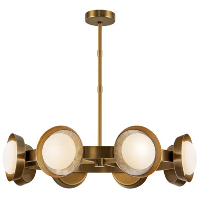 Kuzco Alora Alonso Led 37-in Vintage Brass Led Chandeliers