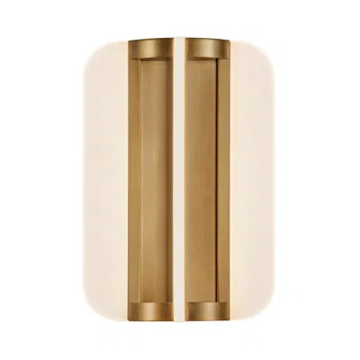 Kuzco Alora Anders Led 10-in Vintage Brass Wall Vanity