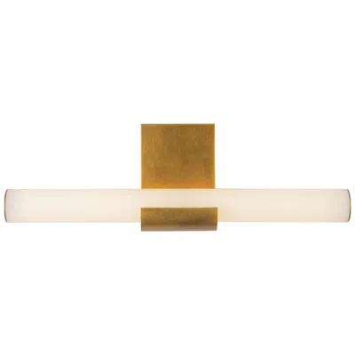 Kuzco Alora Apollo Led 20-in Vintage Brass Wall Vanity In Brown