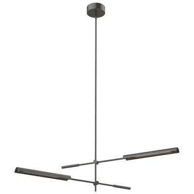 Kuzco Alora Astrid 41 1/2" Urban Bronze Twin Boom Arm Led Chandelier