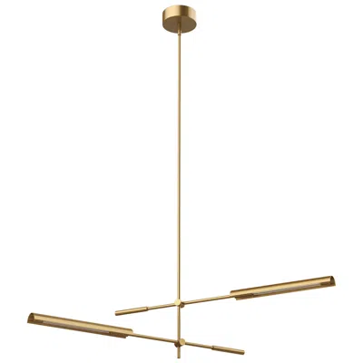 Kuzco Alora Astrid Led 2 Head Metal Shade/vintage Brass Multi-pendant