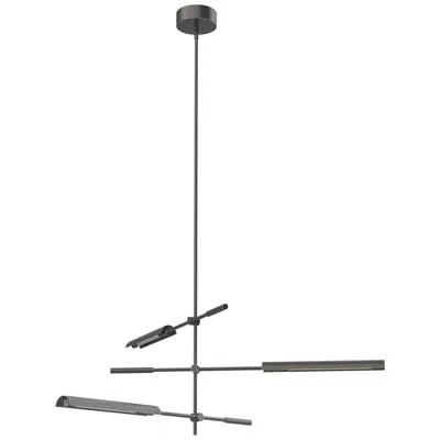 Kuzco Alora Astrid Led 3 Head Metal Shade/urban Bronze Multi-pendant