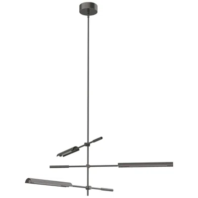 Kuzco Alora Astrid Led 3 Head Metal Shade/urban Bronze Multi-pendant