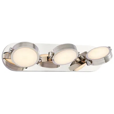Kuzco Alora Blanco Led 26-in Polished Nickel/alabaster Wall Vanity