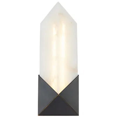 Kuzco Alora Caesar Led 12-in Urban Bronze/alabaster Wall Vanity