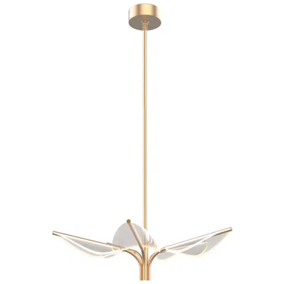 Kuzco Alora Flora Led 5 Head Natural Brass Pendant