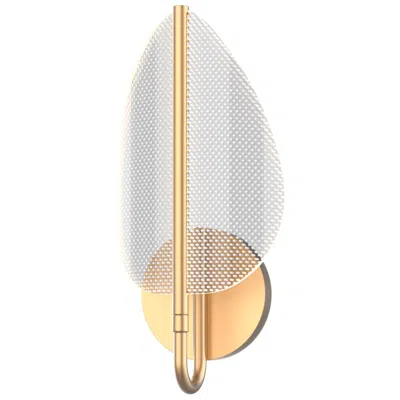 Kuzco Alora Flora Led 7-in Natural Brass Wall Vanity