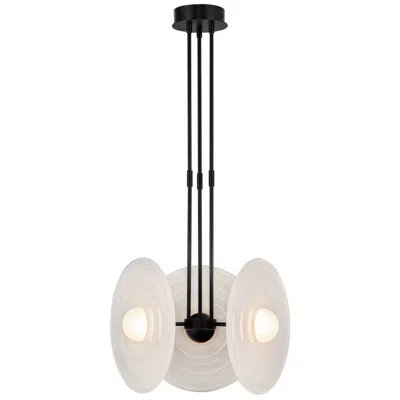 Kuzco Alora Harbour Led 18-in Urban Bronze/glossy Opal Pendant