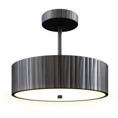 Kuzco Alora Kensington Led 12-in Urban Bronze Semi-flush Mount