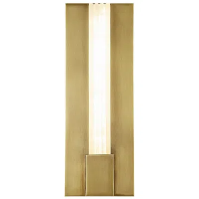 Kuzco Alora Kismet Led 14-in Vintage Brass/alabaster Wall Vanity