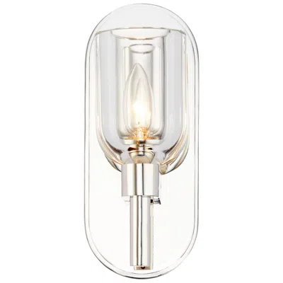 Kuzco Alora Lucian E12 9-in Clear Crystal/polished Nickel Wall Vanity