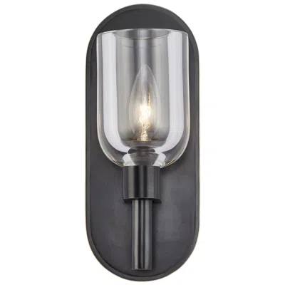 Kuzco Alora Lucian E12 9-in Clear Crystal/urban Bronze Wall Vanity