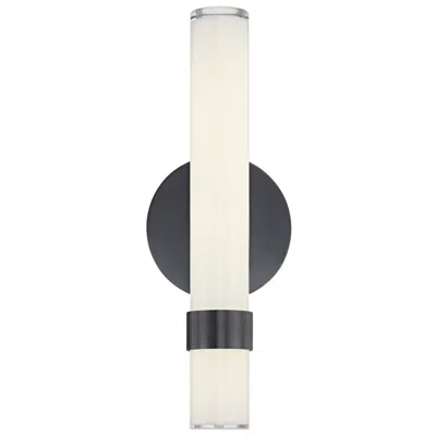 Kuzco Alora Madison Led 14-in Urban Bronze/glossy Opal Wall Vanity