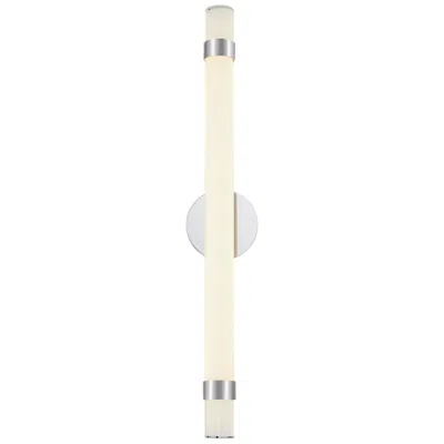 Kuzco Alora Madison Led 30-in Polished Nickel/glossy Opal Wall Vanity
