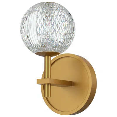 Kuzco Alora Marni Led 5-in Natural Brass Wall Vanity