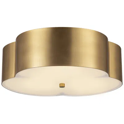 Kuzco Alora Mood Adella E26 14-in Brushed Gold Flush Mount