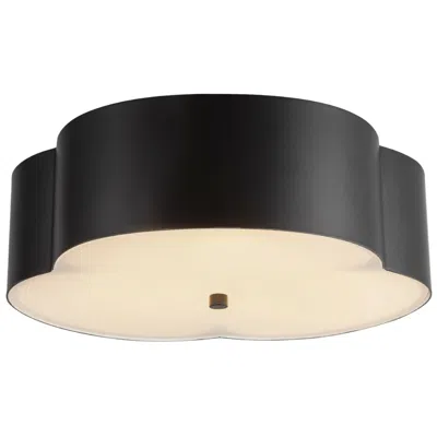 Kuzco Alora Mood Adella E26 14-in Matte Black Flush Mount
