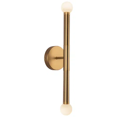 Kuzco Alora Mood Arden Led 23-in Brushed Gold/opal Glass Wall Vanity