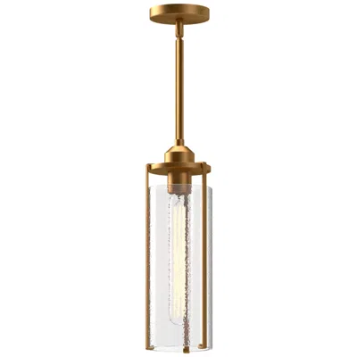 Kuzco Alora Mood Belmont E26 7-in Aged Gold/clear Water Glass Pendant
