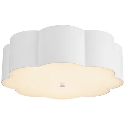 Kuzco Alora Mood Blossom E26 14-in Antique White Flush Mount