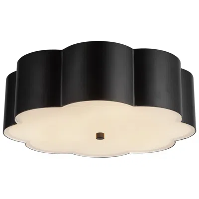 Kuzco Alora Mood Blossom E26 14-in Matte Black Flush Mount