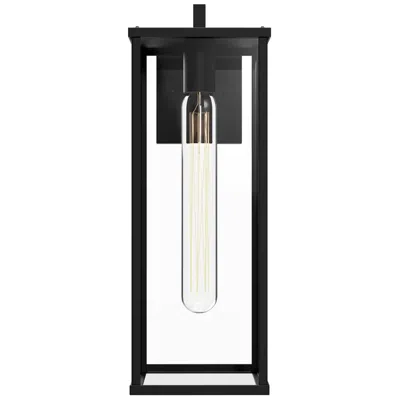 Kuzco Alora Mood Brentwood E26 17-in Glass/black Exterior Wall Sconce