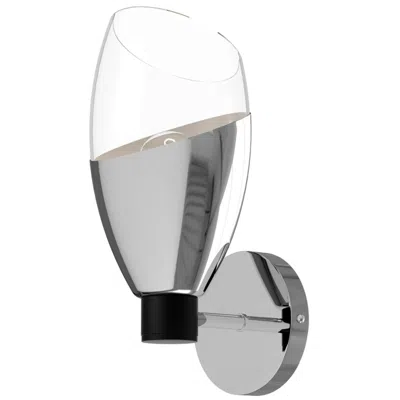 Kuzco Alora Mood Capri E26 5-in Chrome/clear Glass Wall Vanity