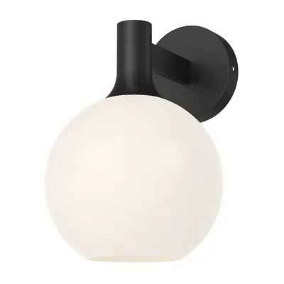 Kuzco Alora Mood Castilla E26 8-in Matte Black/opal Matte Glass Wall Vanity