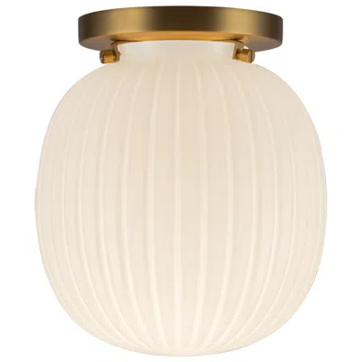 Kuzco Alora Mood Cherise E26 7-in Gold/glass Semi-flush Mount