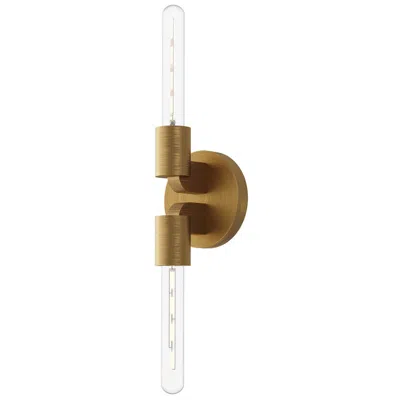 Kuzco Alora Mood Claire E26 5-in Aged Gold Wall Vanity
