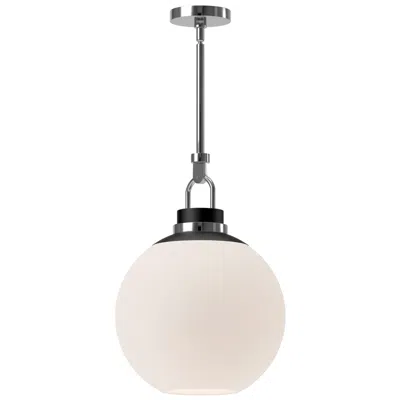 Kuzco Alora Mood Copperfield E26 16-in Chrome/opal Matte Glass Pendant