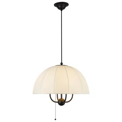 Kuzco Alora Mood Crosby E12 18-in Matte Black Pendant