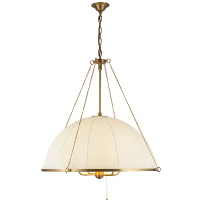 Kuzco Alora Mood Crosby E12 33-in Brushed Gold Socket Chandelier In Pink