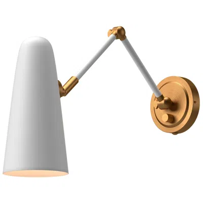 Kuzco Alora Mood Daniel E26 24-in Aged Gold/white Wall Vanity