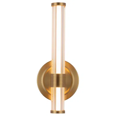Kuzco Alora Mood Elsie Led 12-in Brushed Gold Wall Vanity