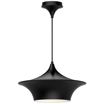 Kuzco Alora Mood Emiko E26 16-in Matte Black Pendant