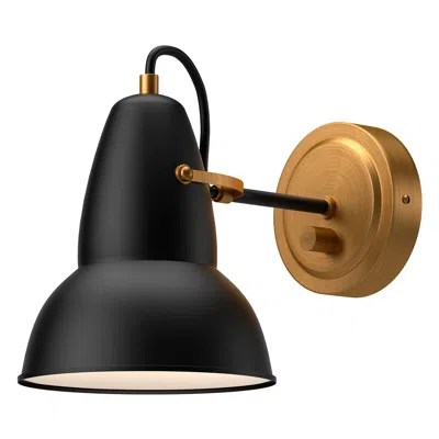 Kuzco Alora Mood Felix E26 7-in Aged Gold/matte Black Wall Vanity
