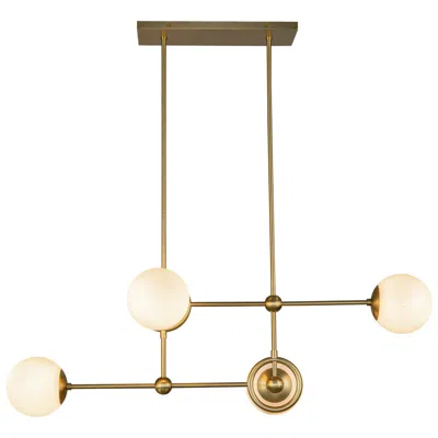 Kuzco Alora Mood Fiore E12 42-in Brushed Gold/glossy Opal Glass Chandelier