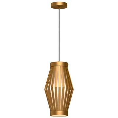 Kuzco Alora Mood Hana E26 9-in Aged Gold/opal Matte Glass Pendant