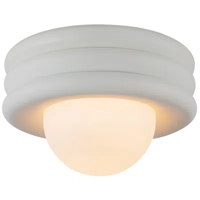 Kuzco Alora Mood Harvey E26 12-in Antique White Semi-flush Mount