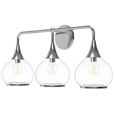 Kuzco Alora Mood Hazel E26 26-in Chrome/clear Glass Vanity Light