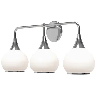 Kuzco Alora Mood Hazel E26 26-in Chrome/opal Matte Glass Vanity Light