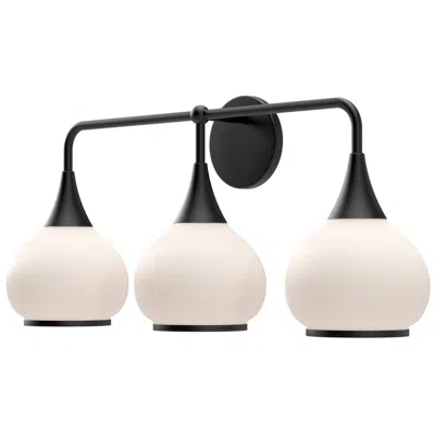 Kuzco Alora Mood Hazel E26 26-in Matte Black/opal Matte Glass Vanity Light