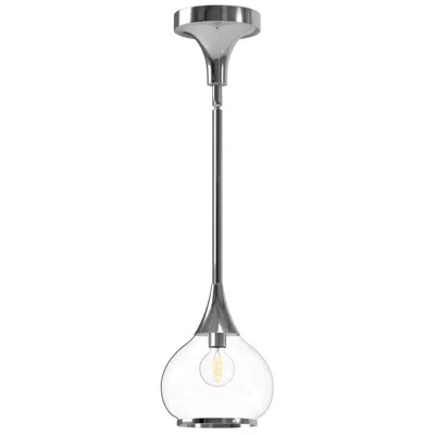 Kuzco Alora Mood Hazel E26 6-in Chrome/clear Glass Pendant