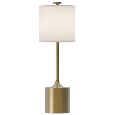 Kuzco Alora Mood Issa E26 26-in Brushed Gold/ivory Linen Table Lamp