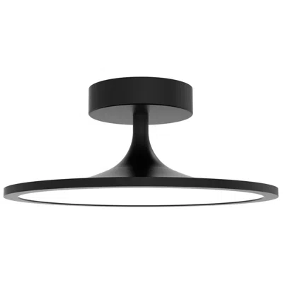 Kuzco Alora Mood Issa Led 12-in Matte Black Semi-flush Mount