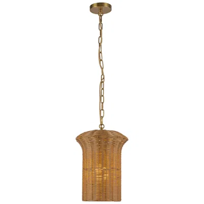 Kuzco Alora Mood Kai E26 11-in Brushed Gold Pendant