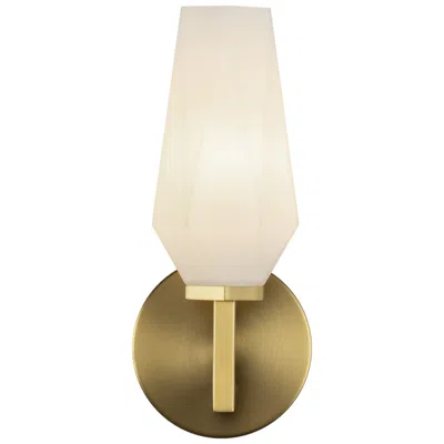 Kuzco Alora Mood Krysta E12 10-in Brushed Gold/opal Glass Wall Vanity