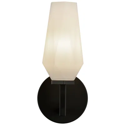 Kuzco Alora Mood Krysta E12 10-in Matte Black/opal Glass Wall Vanity